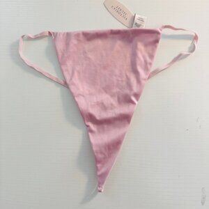 NWT Y2K 2006 Rare Victoria's Secret Satin String Thong Panty Pink, Large